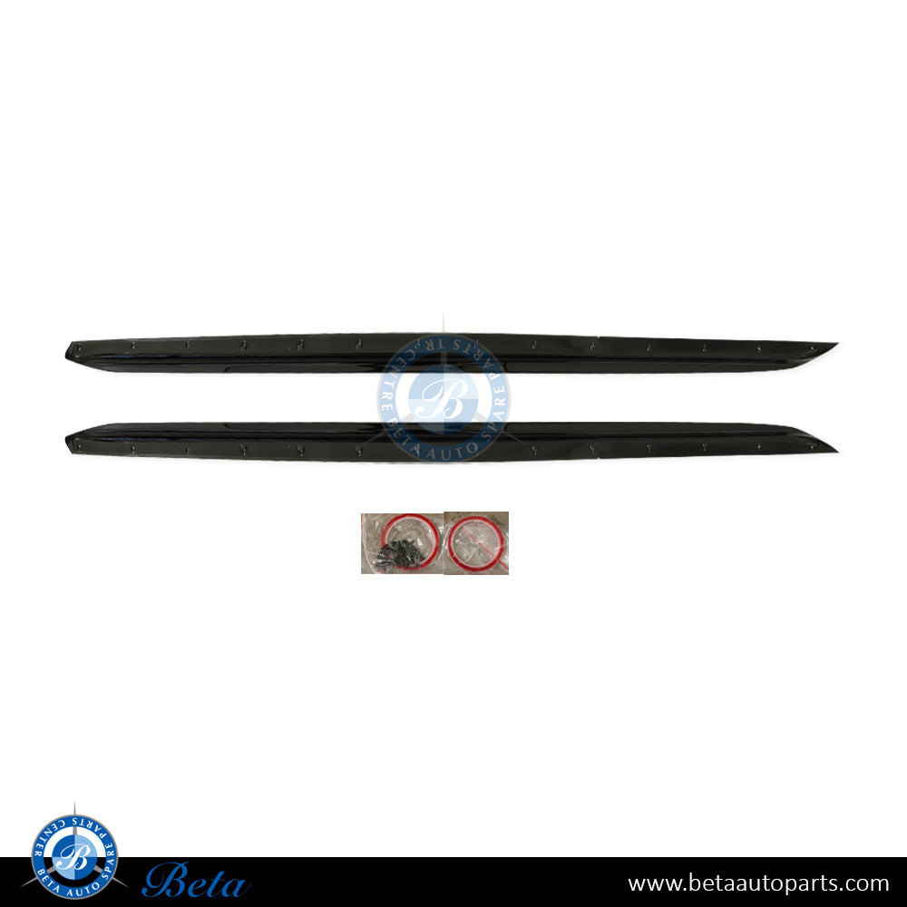 Side Skirts Mouldings M-Performance For M-TEK Gloss Black color for BMW 3 Series G20 2019-Up models, Part Number 51192455896 / 51192455897 Side Skirts Mouldings M-Performance For M-TEK Gloss Black color for BMW 3 Series G20 2019-Up models, Part Number 51192455896 / 51192455897